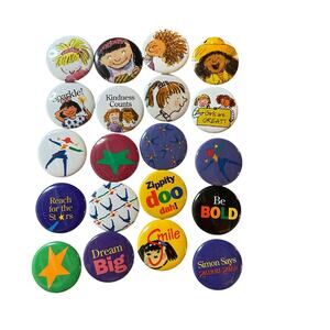 Vintage American Girl Doll Grin Pins Pleasant Company Retired 1994 Lot of 20